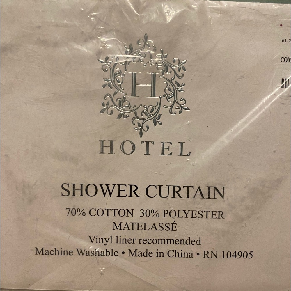 White Hotel Shower Curtain